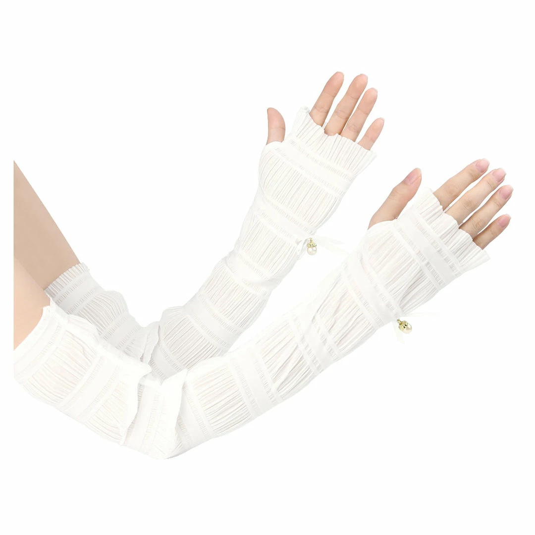 Allegra K 1 Pcs Outdoor Sun Block Soft Long Arm Sunscreen Sleeves Fingerless Gloves For Women Accessories 5 Allegra K 1 Pcs Outdoor Sun Block Soft Long Arm Sunscreen Sleeves Fingerless Gloves For Women Accessories