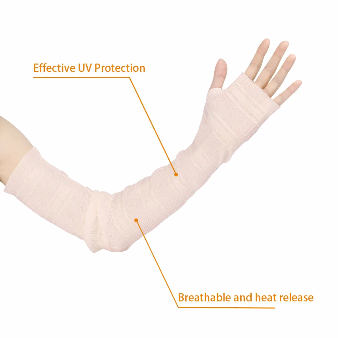 Allegra K 1 Pcs Outdoor Sun Block Soft Long Arm Sunscreen Sleeves Fingerless Gloves For Women Accessories 13 Allegra K 1 Pcs Outdoor Sun Block Soft Long Arm Sunscreen Sleeves Fingerless Gloves For Women Accessories