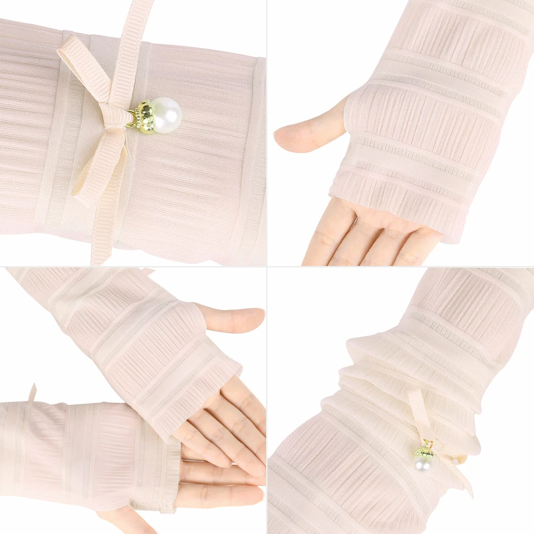 Allegra K 1 Pcs Outdoor Sun Block Soft Long Arm Sunscreen Sleeves Fingerless Gloves For Women Accessories 14 Allegra K 1 Pcs Outdoor Sun Block Soft Long Arm Sunscreen Sleeves Fingerless Gloves For Women Accessories