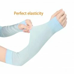 Allegra K UV Sun Protection Reflective Arm Cooling Sleeves For Cycling, Driving, Outdoor Sports For Men Women