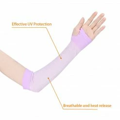 Allegra K UV Sun Protection Reflective Arm Cooling Sleeves For Cycling, Driving, Outdoor Sports For Men Women