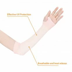 Allegra K UV Sun Protection Reflective Arm Cooling Sleeves For Cycling, Driving, Outdoor Sports For Men Women