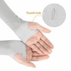 Allegra K UV Sun Protection Reflective Arm Cooling Sleeves For Cycling, Driving, Outdoor Sports For Men Women