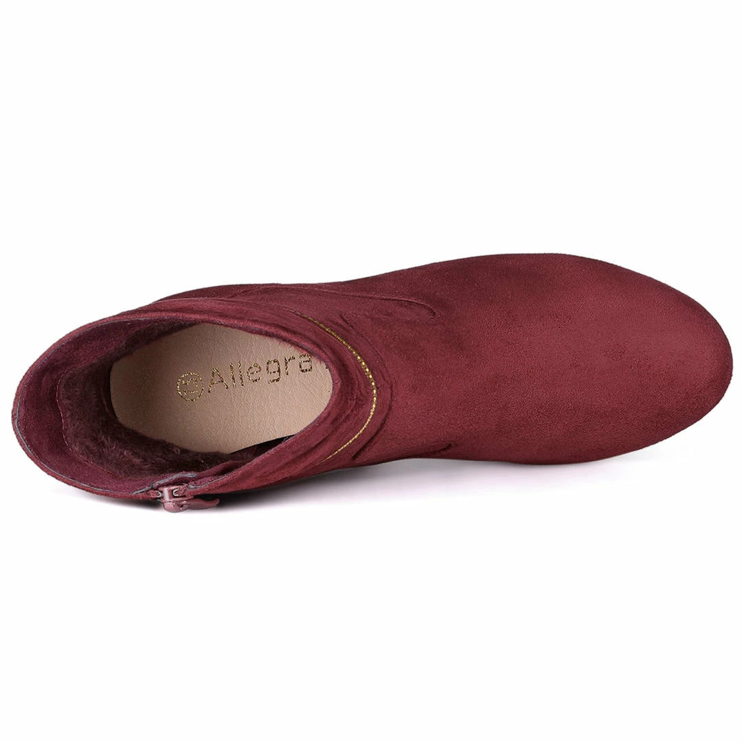 Allegra K Women's Ankle Zip Platform High Heel Mid Calf Boots Shoes 28 Allegra K Women's Ankle Zip Platform High Heel Mid Calf Boots Shoes