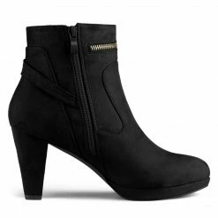 Allegra K Shoes Women's Slip On Zip Round Toe Heel Ankle Boots 71 Allegra K Shoes Women's Slip On Zip Round Toe Heel Ankle Boots