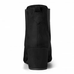 Allegra K Women's Pointed Toe Block Heel Ankle Chelsea Boots