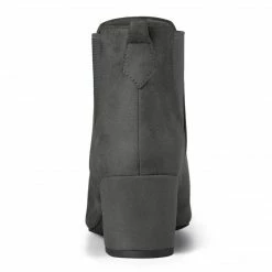 Allegra K Women's Pointed Toe Block Heel Ankle Chelsea Boots