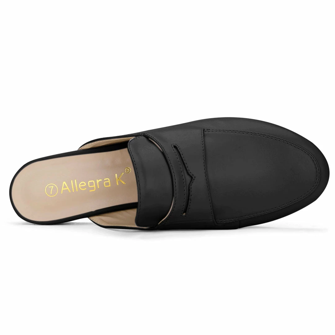Allegra K Shoes Women's Rounded Toe Backless Slip On Loafer Mules 20 Allegra K Shoes Women's Rounded Toe Backless Slip On Loafer Mules