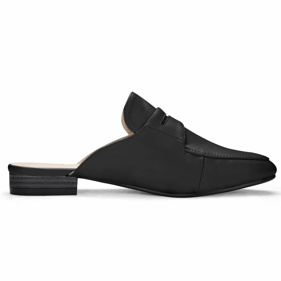 Allegra K Shoes Women's Rounded Toe Backless Slip On Loafer Mules 22 Allegra K Shoes Women's Rounded Toe Backless Slip On Loafer Mules