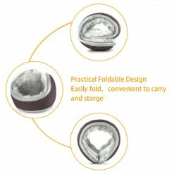 Allegra K Stylish Winter Earmuffs Foldable With Reflective Stripe For Women Men Accessories