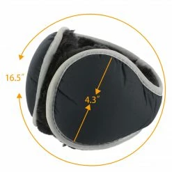 Allegra K Stylish Winter Earmuffs Foldable With Reflective Stripe For Women Men Accessories