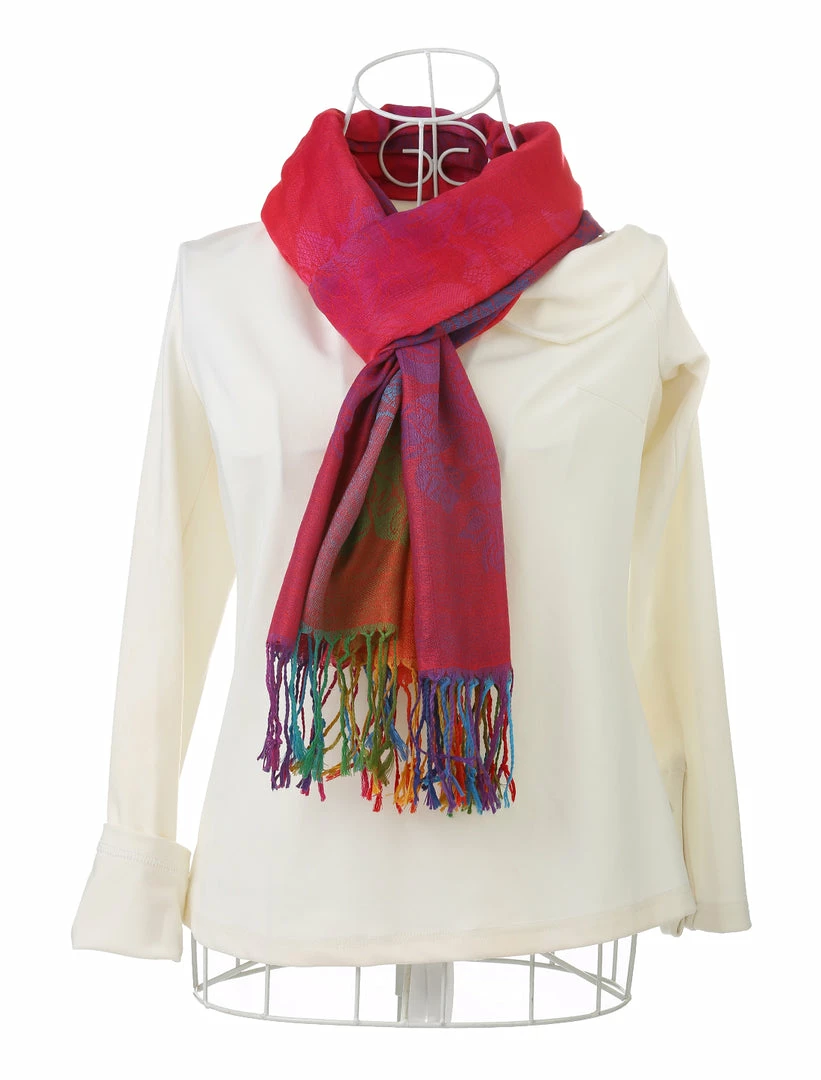 Allegra K Large Tassel Wrap Scarf Wrap Multi-Color Floral Print Gradient Color Scarf For Women 33 Allegra K Large Tassel Wrap Scarf Wrap Multi-Color Floral Print Gradient Color Scarf For Women