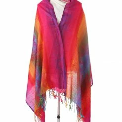 Allegra K Large Tassel Wrap Scarf Wrap Multi-Color Floral Print Gradient Color Scarf For Women 65 Allegra K Large Tassel Wrap Scarf Wrap Multi-Color Floral Print Gradient Color Scarf For Women