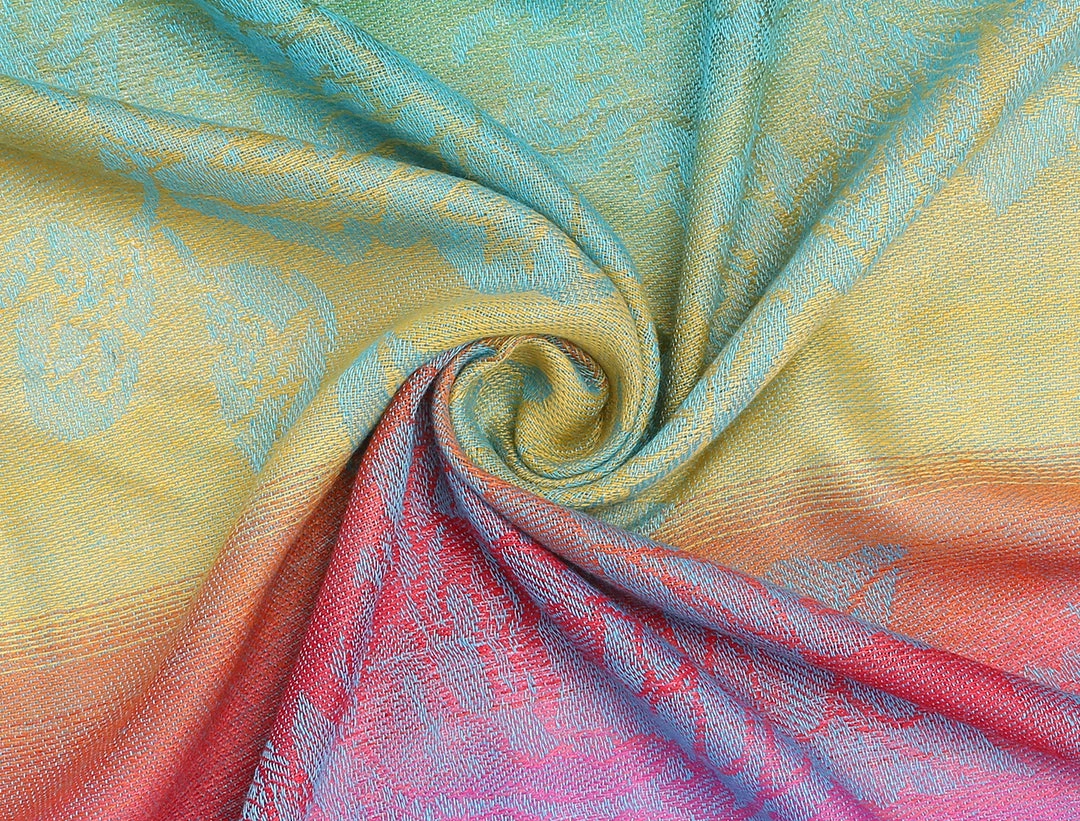 Allegra K Large Tassel Wrap Scarf Wrap Multi-Color Floral Print Gradient Color Scarf For Women 25 Allegra K Large Tassel Wrap Scarf Wrap Multi-Color Floral Print Gradient Color Scarf For Women