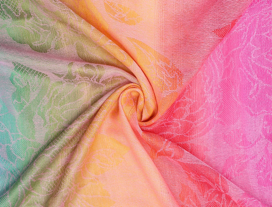 Allegra K Large Tassel Wrap Scarf Wrap Multi-Color Floral Print Gradient Color Scarf For Women 12 Allegra K Large Tassel Wrap Scarf Wrap Multi-Color Floral Print Gradient Color Scarf For Women