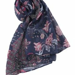 Allegra K Large Polyester Scarves Beach Shawl Vintage Style Wraps For Women Accessories
