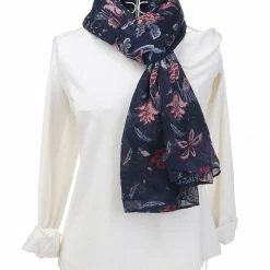 Allegra K Large Polyester Scarves Beach Shawl Vintage Style Wraps For Women Accessories