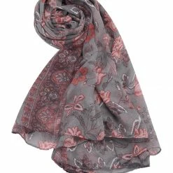 Allegra K Large Polyester Scarves Beach Shawl Vintage Style Wraps For Women Accessories