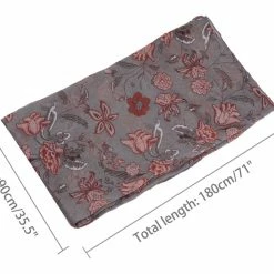 Allegra K Large Polyester Scarves Beach Shawl Vintage Style Wraps For Women Accessories