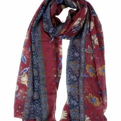 Allegra K Large Polyester Scarves Beach Shawl Vintage Style Wraps For Women Accessories