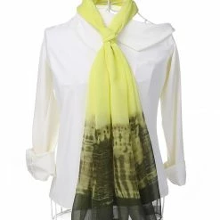 Allegra K Long Chiffon Lightweight Scarf Gradient Color Scarf Spring Summer For Women