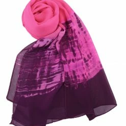 Allegra K Long Chiffon Lightweight Scarf Gradient Color Scarf Spring Summer For Women
