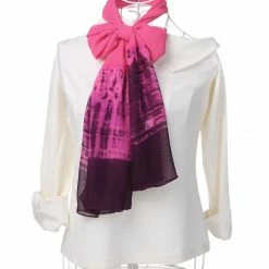 Allegra K Long Chiffon Lightweight Scarf Gradient Color Scarf Spring Summer For Women