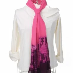 Allegra K Long Chiffon Lightweight Scarf Gradient Color Scarf Spring Summer For Women