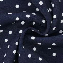 Allegra K Long Sleeve Button Down Polka Dot Shirt