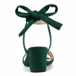 Allegra K Women's Open Toe Ankle Tie Back Block Heel Sandals Shoes 69 Allegra K Women's Open Toe Ankle Tie Back Block Heel Sandals Shoes