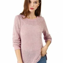 Allegra K Velvet Texture Knit Top 34 Allegra K Velvet Texture Knit Top