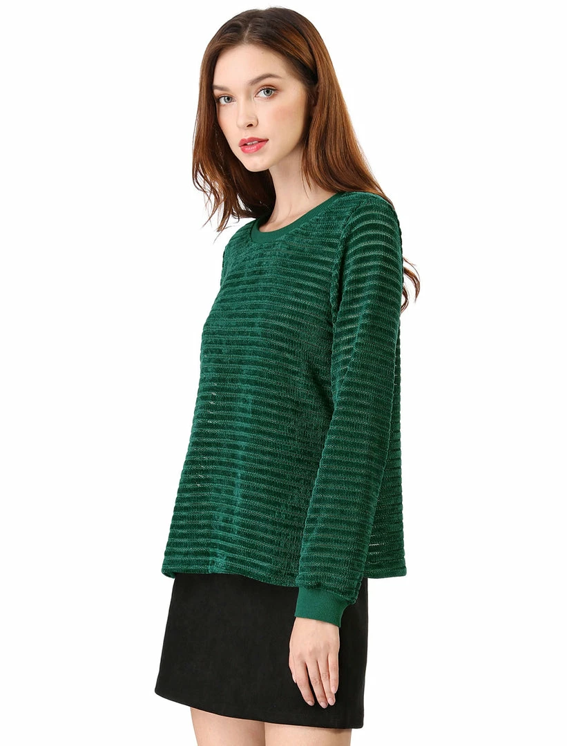 Allegra K Velvet Texture Knit Top 7 Allegra K Velvet Texture Knit Top