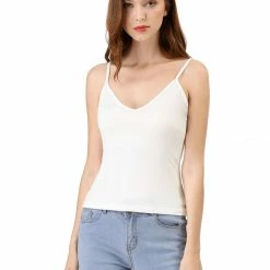 Women Allegra K Cami Set Semi Sheer Ruffle Dots Chiffon Peplum Top