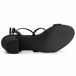 Allegra K Women's Slingback Bow Ankle Strap Block Heels Sandals 23 Allegra K Women's Slingback Bow Ankle Strap Block Heels Sandals