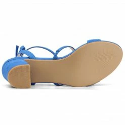 Allegra K Women's Slingback Bow Ankle Strap Block Heels Sandals 30 Allegra K Women's Slingback Bow Ankle Strap Block Heels Sandals