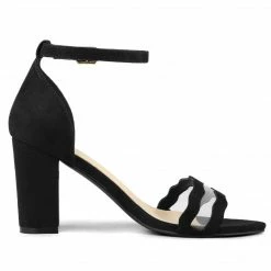 Allegra K Women's Mesh Ankle Strap Chunky Heel Dress Sandals Shoes 31 Allegra K Women's Mesh Ankle Strap Chunky Heel Dress Sandals Shoes