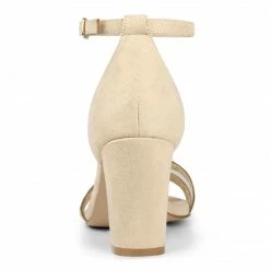 Allegra K Women's Mesh Ankle Strap Chunky Heel Dress Sandals Shoes 21 Allegra K Women's Mesh Ankle Strap Chunky Heel Dress Sandals Shoes