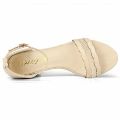 Allegra K Women's Mesh Ankle Strap Chunky Heel Dress Sandals Shoes 22 Allegra K Women's Mesh Ankle Strap Chunky Heel Dress Sandals Shoes