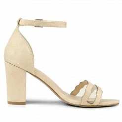 Allegra K Women's Mesh Ankle Strap Chunky Heel Dress Sandals Shoes 24 Allegra K Women's Mesh Ankle Strap Chunky Heel Dress Sandals Shoes