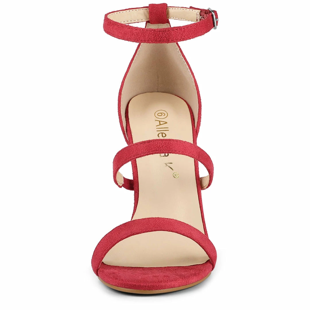 Allegra K YFL514-1 Women Open Toe Triple Straps Stiletto High Heel Sandals Shoes 12 Allegra K YFL514-1 Women Open Toe Triple Straps Stiletto High Heel Sandals Shoes