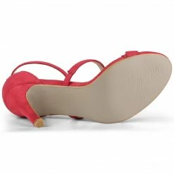 Allegra K YFL514-1 Women Open Toe Triple Straps Stiletto High Heel Sandals Shoes 48 Allegra K YFL514-1 Women Open Toe Triple Straps Stiletto High Heel Sandals Shoes