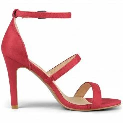 Allegra K YFL514-1 Women Open Toe Triple Straps Stiletto High Heel Sandals Shoes 49 Allegra K YFL514-1 Women Open Toe Triple Straps Stiletto High Heel Sandals Shoes