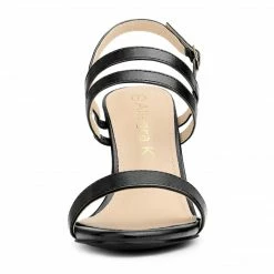Allegra K Women‘s Slingback Block Heel Ankle Strap Sandals 40 Allegra K Women‘s Slingback Block Heel Ankle Strap Sandals