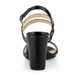 Allegra K Women‘s Slingback Block Heel Ankle Strap Sandals 41 Allegra K Women‘s Slingback Block Heel Ankle Strap Sandals