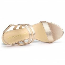 Allegra K Women‘s Slingback Block Heel Ankle Strap Sandals 35 Allegra K Women‘s Slingback Block Heel Ankle Strap Sandals