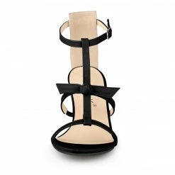 Allegra K Women's Open Toe T-Straps Block Heel Sandals Shoes