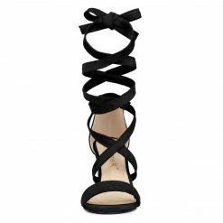 Allegra K Women's Crisscross Lace Up Mid Block Heels Sandals 61 Allegra K Women's Crisscross Lace Up Mid Block Heels Sandals