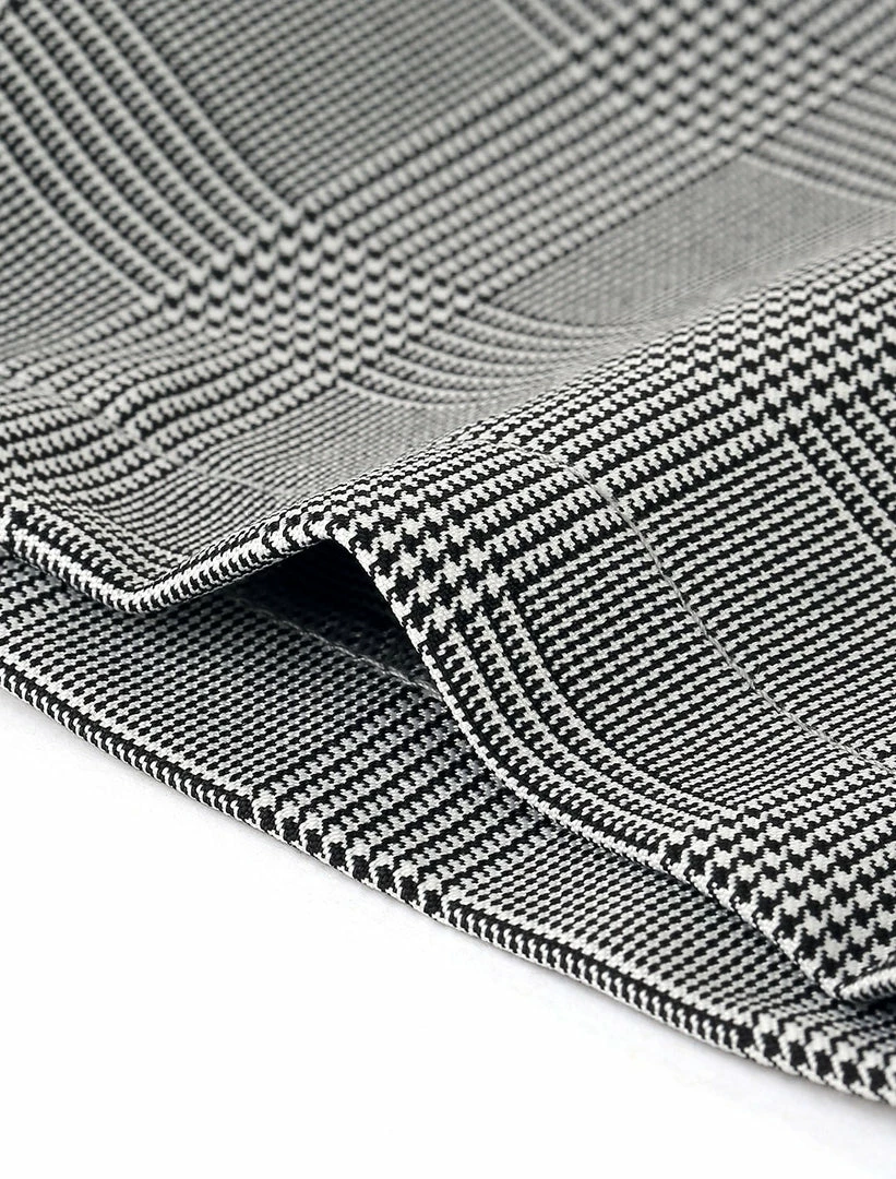 Allegra K Women's High Waisted Work Elastic Back Ankle Plaid Pants 32 Allegra K Women's High Waisted Work Elastic Back Ankle Plaid Pants