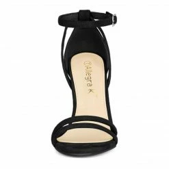 Allegra K Women's Ankle Strap Stiletto High Heel Sandals 41 Allegra K Women's Ankle Strap Stiletto High Heel Sandals