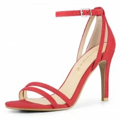 Allegra K Women's Ankle Strap Stiletto High Heel Sandals